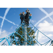 Filet tridimensionnel Spider-Net Double JR04D - Structure en métal avec cordes anti-vandalisme_1