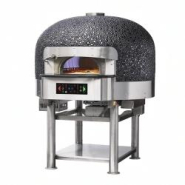 Fours à pizza professionnel à gaz + sole chauffée à gaz MORELLO FORNI FGR160 - Coupole Mosaïque - Brûleurs indépendants - Cuisson rotative_1
