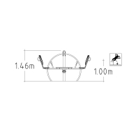 Jeu sur ressort Dennis Inclusive Seesaw pour aires de jeux - réf 8097801 - Hags - Jaune - Scellement béton_1