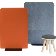 Cloison acoustique autoportante pour open spaces flexibles_1