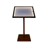 Porte menu extérieur bois métal - 6 x A4 ou 4 x A4 - LSTF64LED_1