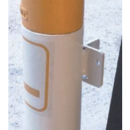 Potelet cigarette à poser sur poteaux ou mur - acier Ø76 mm - tête en aluminium - 206776_1