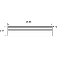 Rail de guidage Tactiline 4GCI/3-5 - Accessibilité visuelle et tactile - Romus_1