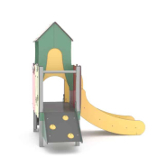 Aire de jeux pour les tout-petits - PETIT PRIMEUR - LD1VT110010 - Ludoparc - Structure inox et habillage synthétique HPL_1