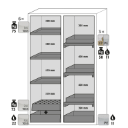 Armoire de sécurité S-CLASSIC-90 modèle S90.196.120.MV.WDAS - Réf 30348-002-33848_1