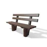 Banc forestier TAUNUS - Dossier incurvé pour un confort optimal - Longueur 200 cm - ADS EQUIPEMENTS EURL_1