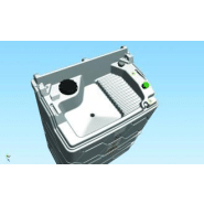 Cuve huile usée avec capot - 1000 litres - 306941_1