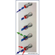 Raccord équerre F 90° - égal 1/4 - coude F 90°, 1/4 x 1/4 - blanc ou gris_1