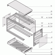 SCHROFF RatiopacPRO, mallette complète, ordinateur de bureau, écran rétrofitable, garniture frontale, 3 U, 42 HP, 255 mm_1
