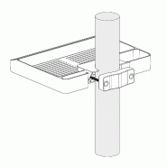 VALUE Étagère de rangement montée sur poteau, maxi 3 kg, 30-48 mm (1,2