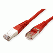 Cordon ROLINE Cat.5e (Classe D) S/FTP AWG26, rouge, 5 m_1