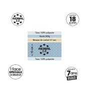 Ensemble Dunlopillo EUGEN 160x200 cm - Matelas 18 cm Aérial 2.0®, sommier déco gris et jeu de 4 pieds_1