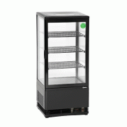 Mini vitrine réfrigérée 78 L, noire | Bartscher_1