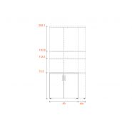 Armoire à portes battantes Anémone - bois mélaminé ultra-personnalisable avec finitions soignées_1