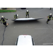 Couverture anti-feu lithium pour petits véhicules, motos et matériels - 5 x 6 m - Haute résistance - 1000 °C en continu - PIC à 1750 °C_1