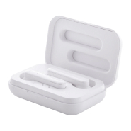 Écouteurs Bluetooth sans fil antibactériens - fonction mains libres - boîtier chargeur plastique - norme ISO 22196_1