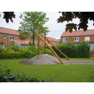 Tyrolienne en robinier Verusia - réf 8045584 - HAGS - structure pour aire de jeux_1