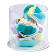 Bac de présentation PMMA rond - Ø11xH10cm - Transparent - Épaisseur 3mm_1
