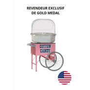 Charrette rose Pinkie pour tous modèles de machine a barbe à papa gold medal Charrette rose Pinkie pour tous modèles de machine a barbe à papa gold medal