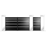 Portail coulissant Dublin - cadre tube 40x40x2 en tôle de 2mm_1