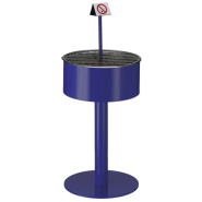 Cendrier-bac à sable sur pied en métal - Extra Large - liner en aluminium et tamis chromé_1