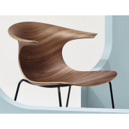 Chaise polyvalente monocoque en bois - LOOP 3D - Ref : LOOP 3D_1