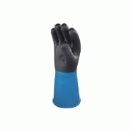 Gant de protection chimique PVC/Nitrile sur support acrylique - main enduite PVC/Nitrile rugueuse - 30 cm - VV837_1