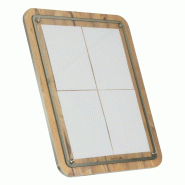 Porte-menu en bois 4xA4 avec poteau et socle | Securit - CX073_1