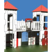 Structure multi-activités métallique château viticole - 1kasp0032 - Ludoparc - 3 tours inox avec planchers HPL_1