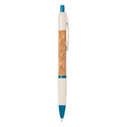 Stylo à bille écologique - paille de blé et liège naturel - encre bleue_1