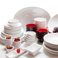 Assiette ovale mélamine blanc 46x32cm_1