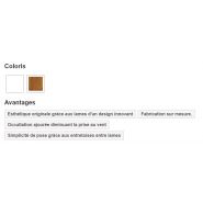 Clôture pvc cl 20 / type 20 - cg pro - barreaudage horizontal par lames pvc 130 x 28 mm_1