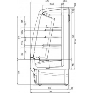 Vitrine verticale positive à réfrigération ventilée, idéale pour la vente de boissons, produits laitiers et viande - gemma 45.3 iarp_1