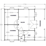Chalet en kit SOZOPOL - environ 46.50m2 - livraison en 4 à 5 semaines_1