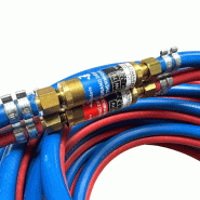 Kit tuyau soudage gros débit Ø10x17 OXYGENE / ACETYLENE - 10m_1