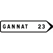 Panneau directionnel D21A1 - Indication de distance - WP Signalisation_1