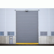 Porte sectionnelle industrielle nk4l warm lite / automatique / repliable en plafond / pleine / en métal / isolation phonique / isolation thermique / 12000 x 8000 mm