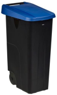 Poubelle de tri Movatri - couvercle plein - 65L, 85L, 110L - Noir, Jaune, Rouge, Bleu, Vert - Recyclée et Recyclable_1