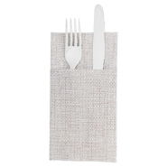 Serviette kangourou airlaid chocolat 40x40cm par 700_1