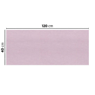 Tête-à-tête pliée en V intissé effet tissu parme 1/2 40x120cm - par 400_1
