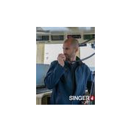 Veste souple coupe-vent en softshell déperlant - Vernam - intérieur polaire - coloris bleu/orange_1