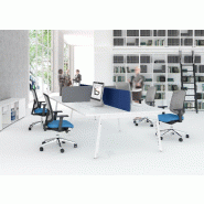 Bureau Bench 4 personnes Yan M - MDD. - Blanc, 280_0