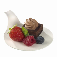 Mini support gâteau rond pulpe de canne Ø8cm blanc - par 1000_1