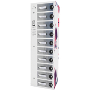 Station de charge multi-appareils Classic Wall Lite - 10 casiers sécurisés avec câbles trident et prises électriques_2