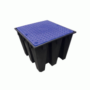 Bac de rétention PE ECO 1100 litres + Caillebotis - Caillebotis acier galvanisé_1