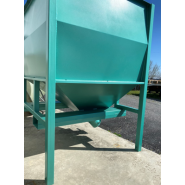 Conteneur cône droit palettisable avec reprise centrale - Capacité de 1800 L_1