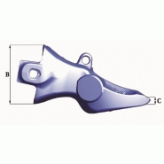 Dents de godet Turnkey TKN15 SA - 57kg - Dimensions précises en mm_1