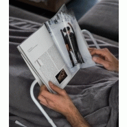Support de lecture - tablette inclinable en PVC 36 x 22 cm - 3 hauteurs réglables_1