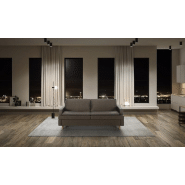 Canapé convertible express Liceo 120x190 cm - tissu personnalisable - matelas 13 cm - design contemporain_1