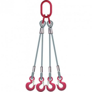 Elingue cable 4 brins avec crochets standards Référence 4747C_1